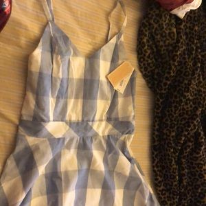 Copper key dress blue white size medium